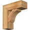 Ekena Millwork Imperial Block Rough Sawn Bracket w/ Offset Brace, Western Red Cedar, 8"W x 22"D x 22"H BKT0806X22X22IMP05RWR - alternate 1